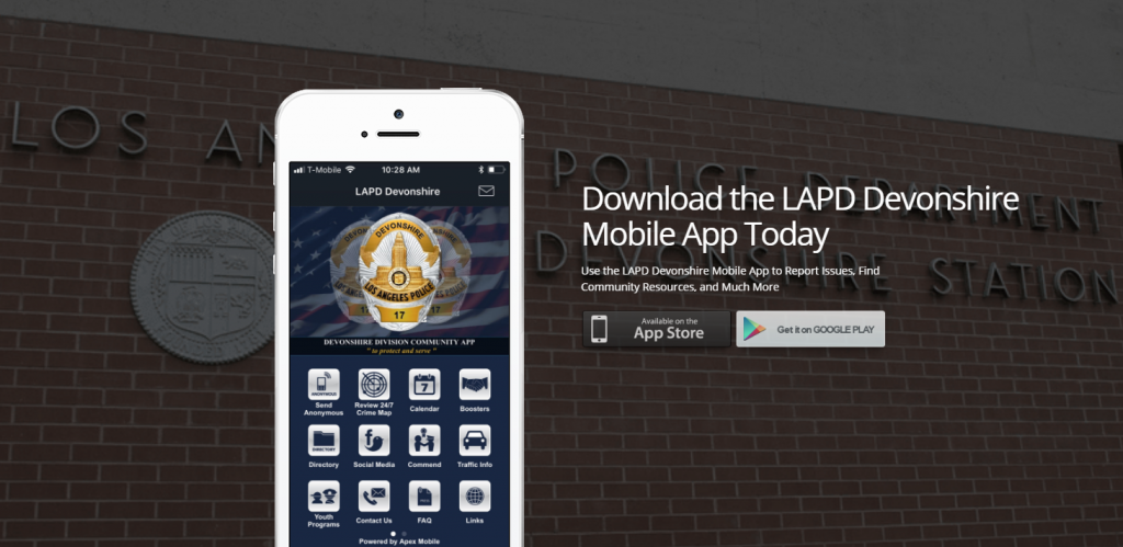 LAPD Devonshire Mobile App by Apex Mobile Apex Mobile