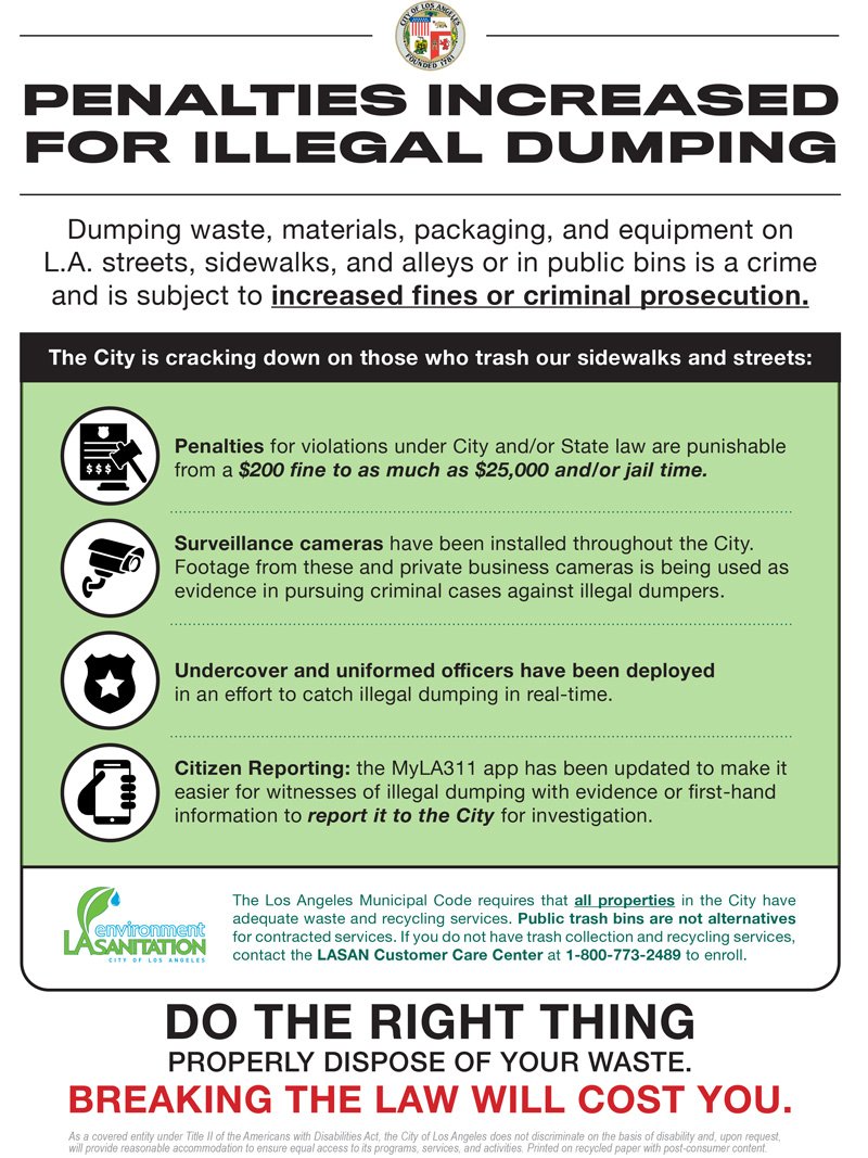 Penalties have increased for illegal dumping Northridge East