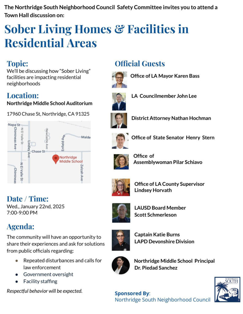 Northridge South NC Sober Living Homes and Facilities in Residential Areas 2025.01.22